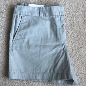 LOFT grey khaki 4” inseam shorts
